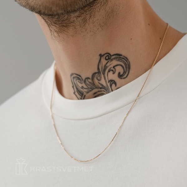 Цепь из желтого золота 585, плетение «Якорь»